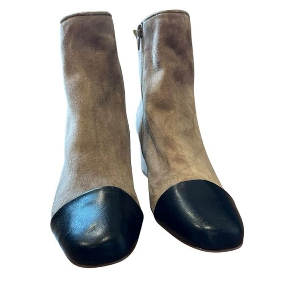 Revolve Steve Madden Jaslynn Suede Leather Block Heel Bootie Ankle Boots NWOT - Picture 5 of 12